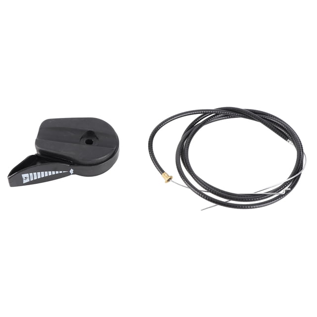 Universal Black Throttle Switch with 59" (150cm) Throttle Cable - Premium Plastic Construction, Easy Install Replacement Part Compatible with Most Hand-Push Garden Lawn Mowers & Lawn Machines