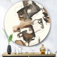 thumbnail image 3 of Designart 'Gold Glam Squares II' Glam Metal Circle Wall Art, 3 of 3