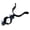 Black, variant on Galvanized Steel Gate Bolt Heavy Duty Rust-Proof Lockable for Outdoor Fence & Garden Security