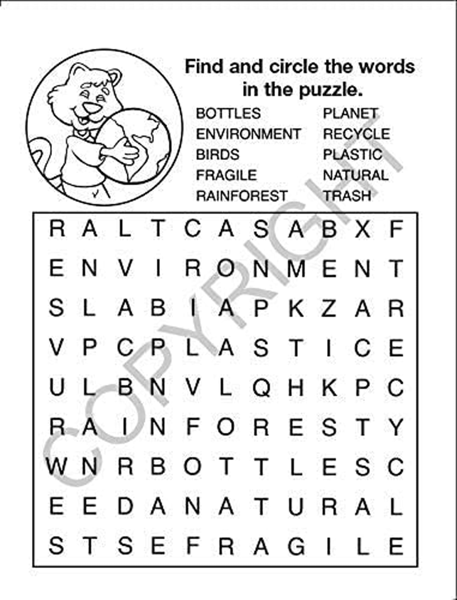 25 Pack - Keep Our Environment Clean - Kid's Coloring & Activity Books