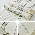thumbnail image 3 of Q QIHANG Modern Minimalist 3D Curve Water Ripple Three-Dimensional Flocking Non-Woven Wallpaper Bedroom Living Room TV Background Wall Shop Decoration20.87 Wx393.7 L Non-Pasted (Cream), 3 of 12