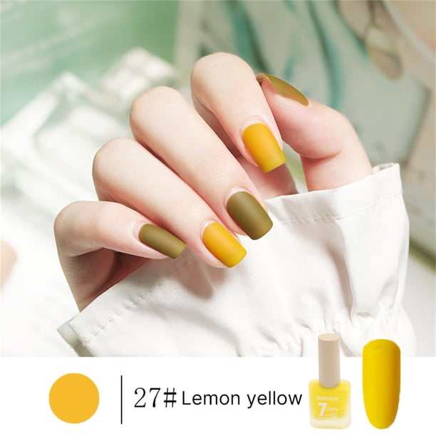 Esmalte de uñas, regalos para mujeres Esmalte de uñas mate Esmalte de uñas mate de secado rápido y blanqueador sin horneado de larga duración Pegatinas para uñas