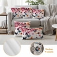 thumbnail image 6 of Colorful Butterfly Outdoor Waterproof Pillow Covers, Spring Ombre Watercolor Flowers Decorative Square Throw Pillowcase Sofa Cushion Sham for Patio/Couch/Chair, 16"x16" 2 Pack, 6 of 8