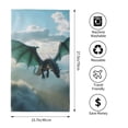 thumbnail image 2 of KLL Cloud Sky Green Dragon Ultra Absorbent & Soft Hand Towels for Bath, Hand, Face, Gym and Spa-27.5x16in, 2 of 7