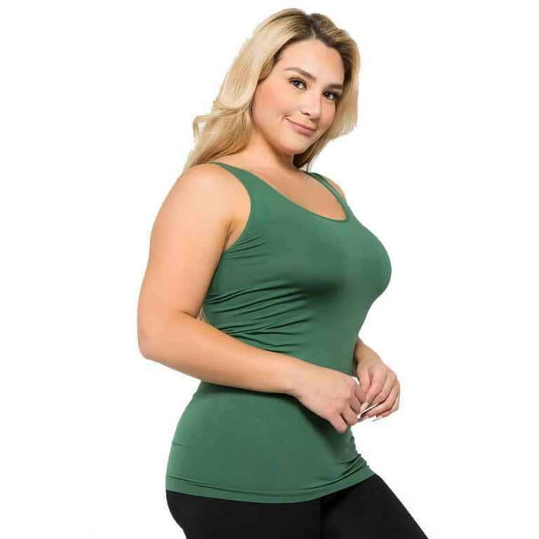 Plus size 2025 green tank top