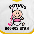thumbnail image 4 of Inktastic Future Field Hockey Player Baby Girl Girls Baby Bib, 4 of 4
