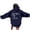 Navy, variant on NinXxx Women's Casual Printed Hoodie Pullover with Pocket Streetwear Navy M