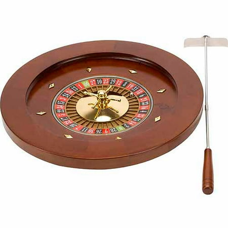 CHH 16" Deluxe Wooden Roulette Game with Rake