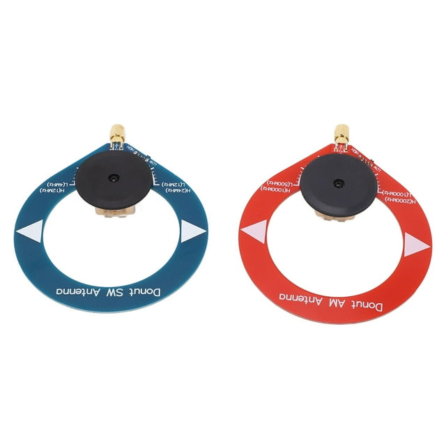 Mini Loop Antenna, Replacement Anti Interference 2Pcs Donut SW Antenna Stable Portable for Shortwave Radio