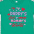 thumbnail image 4 of Inktastic Valentine's Day I'm My Daddy's Girl and My Mommy's World Girls Toddler T-Shirt, 4 of 5