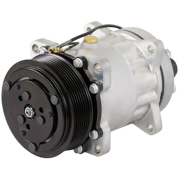 AC Compressor & 119mm 8-Groove A/C Clutch Replaces Sanden SD7H15 HD 4672 5727 12v - BuyAutoParts