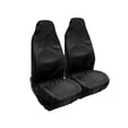 thumbnail image 1 of Black Car Seat Cover Set for Most Cars and Protect Against Dust Dirt Easy to Clean Polyester, 1 of 4