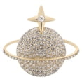 thumbnail image 1 of Broche de planeta Tierra, estrellas, espacio, ramillete, broches de solapa, alfileres para mujeres, niñas, ropa, chaquetas, insignias, joyas, regalo dorado, 1 of 7