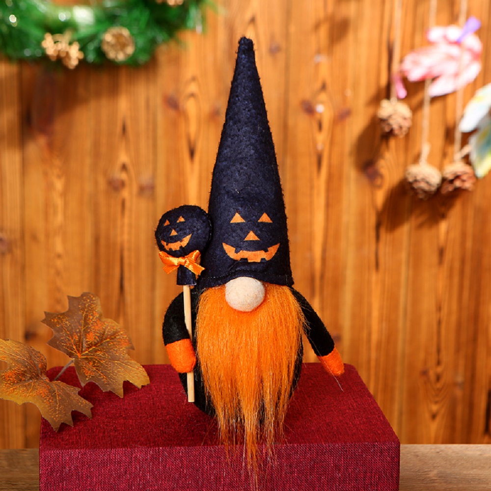 Halloween Witch Gnomes Plush for Tier Tray Decor, Handmade Halloween
