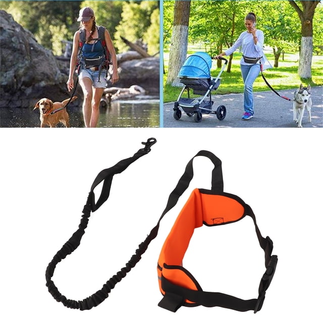 Correa de Entrenamiento para Perros Correa para Perros Manos Libres Diseño de Tira Reflectante Correa para Correr para Mascotas Bolsa para Cinturón Cintura de Alta ANGGREK Otros
