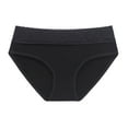 thumbnail image 4 of Black Panties for Womens Underwear Cotton Lace Fashion Panties Soft Bikini Panty Comfortable Hipster Stretch Full Ladies Briefs, 4 of 6