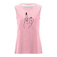 thumbnail image 4 of T-Shirt Décontracté Sans Manches pour Femmes, Col Rond, avec Imprimé Floral - pour Usage Quotidien, 4 of 4