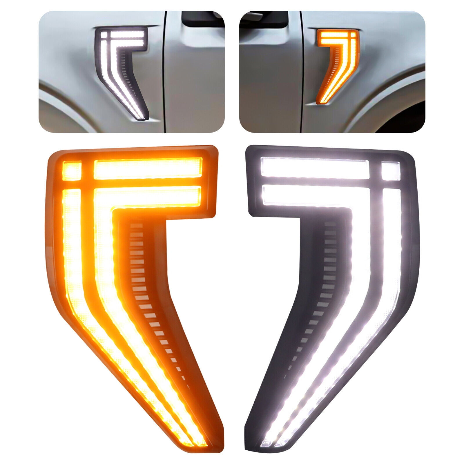 SHZICMY For 202122 Ford F150 F150 12V Side Vent Fender Day Running