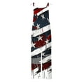 thumbnail image 4 of LMKIHUSA 4th of July 2024 Summer Women Star Flag Print Overalls Baggy Jumpsuit Independence Loose Fit Romper Pant with Pockets,Navy,L, 4 of 5