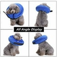 thumbnail image 4 of Dog Cones After Surgery, Protective Inflatable Dog Collar Pet Recovery Collar Soft Pet Cone for Dogs & Cats to Prevent Pets from Touching Stitches, Wounds and Rashes, Blue, 4 of 7