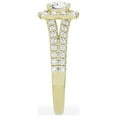 thumbnail image 6 of Unique Moments 1.50 ct Lab Grown Cushion Halo Diamond Engagement Ring Split Shank 14K Yellow Gold, 6 of 7