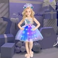 thumbnail image 2 of Déguisement de Fille Mermaid avec Tutu Lumineux à DEL, Robe de Princesse pour Fête d'Halloween, Cadeaux d'Anniversaire, 2-10 Ans, 2 of 5
