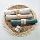 thumbnail image 2 of Xiao Hua Servilleteros de paja para decoración de escritorio de restaurantes y hoteles familiares, 12 unidades (color madera natural), 2 of 4