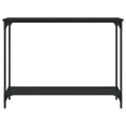thumbnail image 2 of vidaXL Console Table Black 101x30.5x75 cm Engineered Wood, 2 of 5