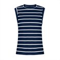 thumbnail image 4 of Royisotas Womens Tank Tops Loose Fit Casual Navy Summer Sleeveless Camisoles for Women Plus Loose Crew Neck Striped Womens Cami Tops, 4 of 5