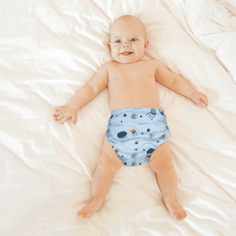 Washable Baby Urine Training Pants Cartoon Cloth Nappies Boy