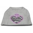 thumbnail image 2 of Mirage Pet Products 52-87 XLGY Zebra Heart Rhinestone Dog Shirt Grey XL - 16, 2 of 2