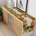 thumbnail image 4 of Thanksgiving Table Runner - 70 Inch Long, Kitchen Dining Table Runner Dresser Scarves, Hellow Fall Pumpkin Orange Green Fruit Farmhouse Decor for Coffee Tables Wedding Party Banquet, 4 of 8