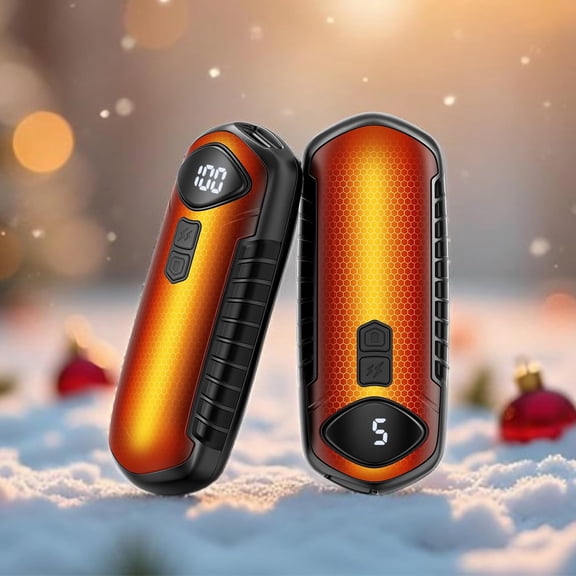 Black Hand Warmers Rechargeable 2 Pack, Electric Hand Warmer, 2-Second to 131°F with 5 Heat Levels, USB-C Portable Pocket Heater Handwarmers, UL Certified for Camping, Hunting, Gifts for Women Men