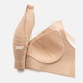 thumbnail image 4 of Supportive Wireless Full Coverage Bra for Everyday Comfort with Side Smoothing and Lift T-Shirt Friendly Seamed-Free Design for All Seasons, 4 of 5
