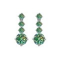 thumbnail image 4 of S925 Sterling Silver Earrings Women's Mosan Diamond Earrings High-End Tassel Four-Claw 1 Carat Earrings Moissanite Earrings, 4 of 5