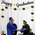 thumbnail image 6 of Glitter Happy Graduation Banner - No DIY, Happy Graduation Sign For Graduation Party Decorations 2024 | Gold and Black Graduate Banner, Graduation Decorations Class Of 2024, 6 of 8