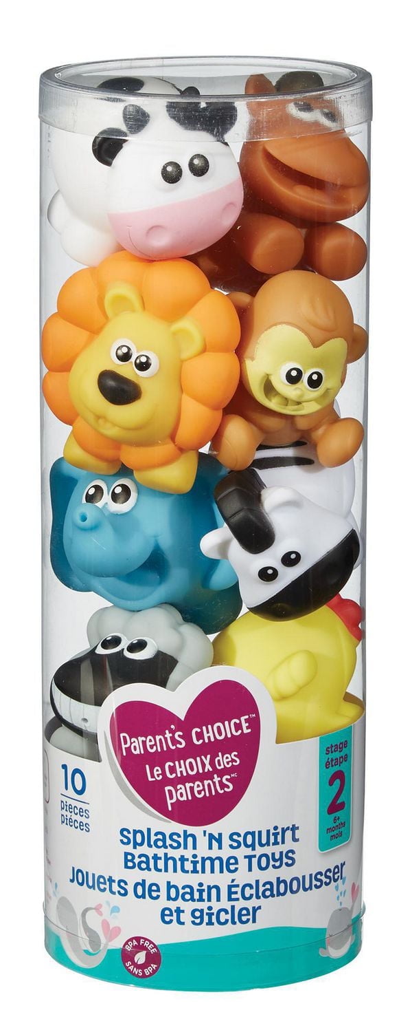 Parent's Choice Splash 'n Squirt Bathtime Pals Farm & Zoo Animals