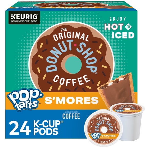 The Original Donut Shop, Pop-Tarts S'mores Flavored K-Cup Coffee Pods, 24 Count