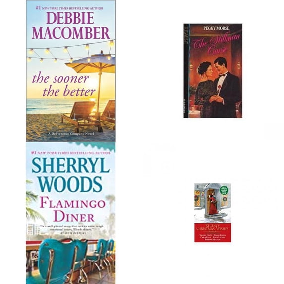 Assorted Romance Paperback Book Bundle (4 Pack): The Sooner the Better Deliverance Company Mass Market Paperback, The Stillman curse A Kismet romance Mass Market Paperback, Flamingo Diner Mass Market