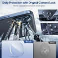 thumbnail image 3 of WeLife Compatible with iPhone 17 Pro Max / iPhone 17 Pro Camera Lens Protector, Individual Anti Scratch Metal Ring Tempered Glass Camera Screen Protector (Deep Blue), 3 of 7