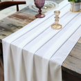 thumbnail image 2 of YQHWQ x White Transparent Wedding Valentine's Day Table Runner White Chiffon Table Runner Inch 120 Inch, 2 of 5
