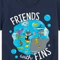 thumbnail image 3 of Pete The Cat - Friends With Fins - Toddler And Youth Short Sleeve Graphic T-Shirt, 3 of 6