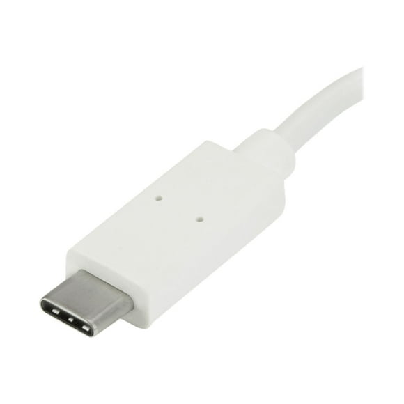StarTech.com 4 Port USB C Hub with 1x USB-C & 3x USB-A Ports (SuperSpeed 5Gbps), USB Bus Powered, Compact Portable/Laptop USB 3.0 Adapter Hub, USB 3.1 Gen 1/USB 3.2 Gen 1 Type-C Hub, White - Windows/macOS/Linux (HB30C3A1CFBW) - Hub - 3 x SuperSpeed USB 3.0 + 1 x USB 3.1 - desktop