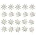 thumbnail image 3 of HOMEMAXS  20 Pcs Crystal Snowflake Charms for Jewellery Jewelry Accessories Silver Bride, 3 of 8