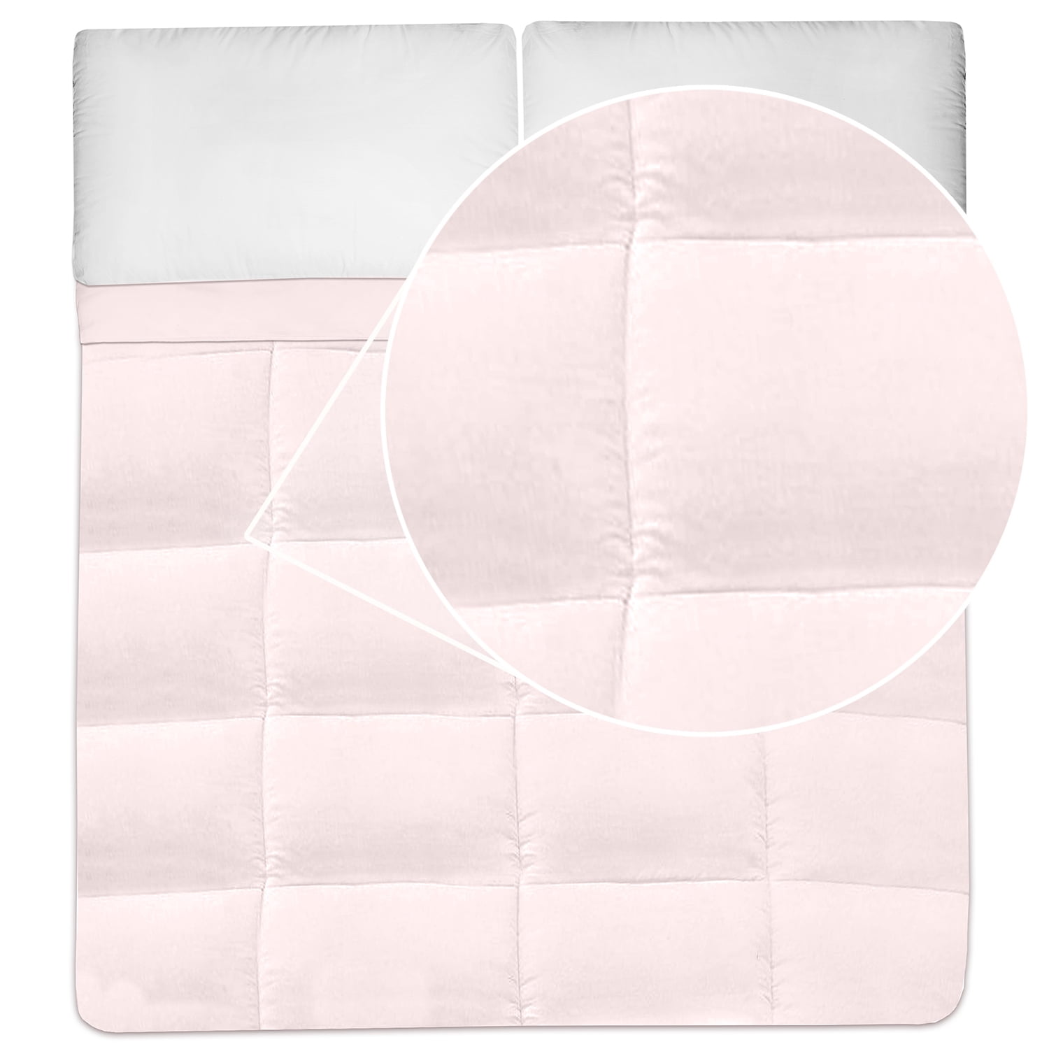 Down Alternative Polyester Box Stitch Microfiber Comforter - Full