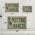 thumbnail image 3 of Potting Shed Vintage Look Garden Chic 8 x 12 Matte Finish Metal 108120020045, 3 of 8