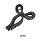 thumbnail image 4 of Qarigey Temperamento femenino pelo garra acrílico tiburón Clips pasadores sombreros Accesorio para el cabello Gris, 4 of 6