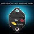 thumbnail image 4 of 40 Amp Manual Reset Circuit Breaker Switch Car Boat Fuse Holder Waterproof, 4 of 9