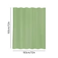thumbnail image 3 of Latrodar Double Sided Solid Colour Polka Dots Wafer Shower Curtain Water Proof Bathroom Bathroom Hole Shower Curtains Green Decorative 9.2x2 Inch, 3 of 5