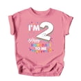 thumbnail image 4 of I'm 2 Birthday Shirt for Boys & Girls Happy Birthday to Me Unisex Toddler Tee Mauve Shirt 4T, 4 of 5